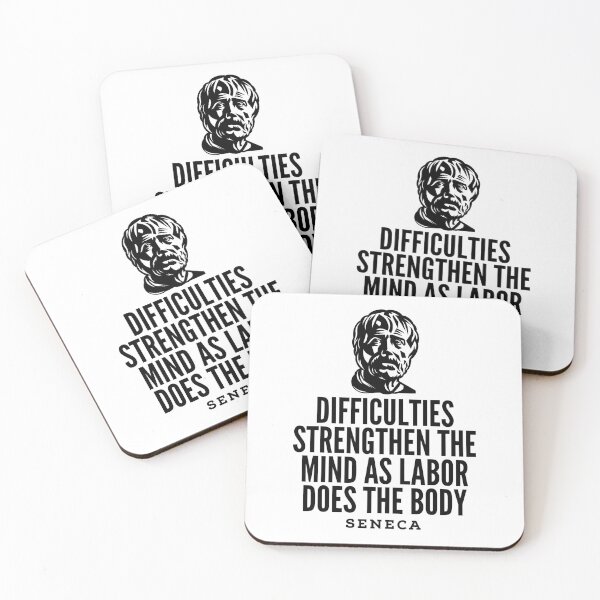 Artikelvorschau, Seneca Quotes - Difficulties entworfen und verkauft von HalpinDesign.