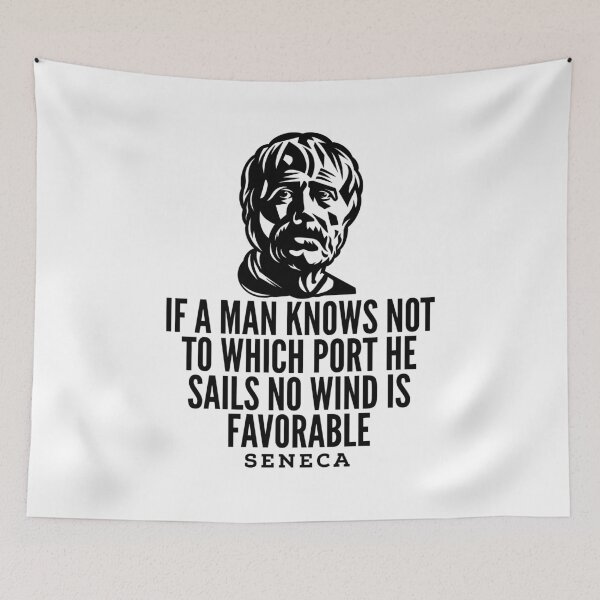 Item preview, Seneca Quotes - Favorable Winds designed and sold by HalpinDesign.