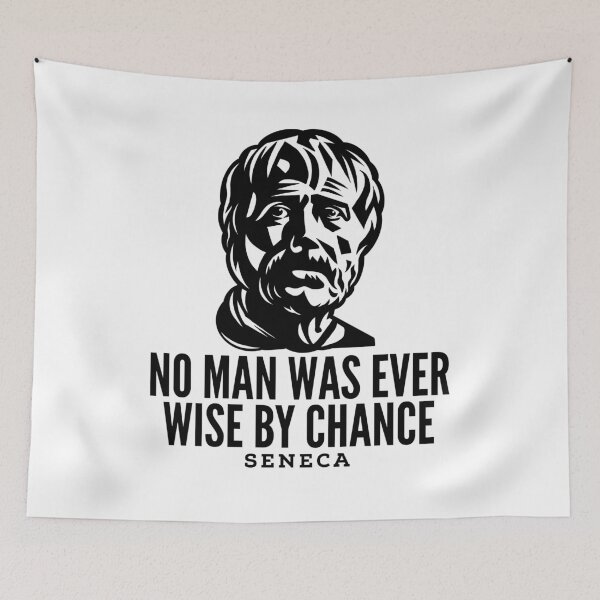 Aperçu de l'œuvre Seneca Quotes - Wise by Chance créée et vendue par HalpinDesign.