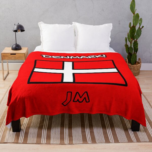Item preview, Denmark Flag Drawn Red designed and sold by jesumedina.