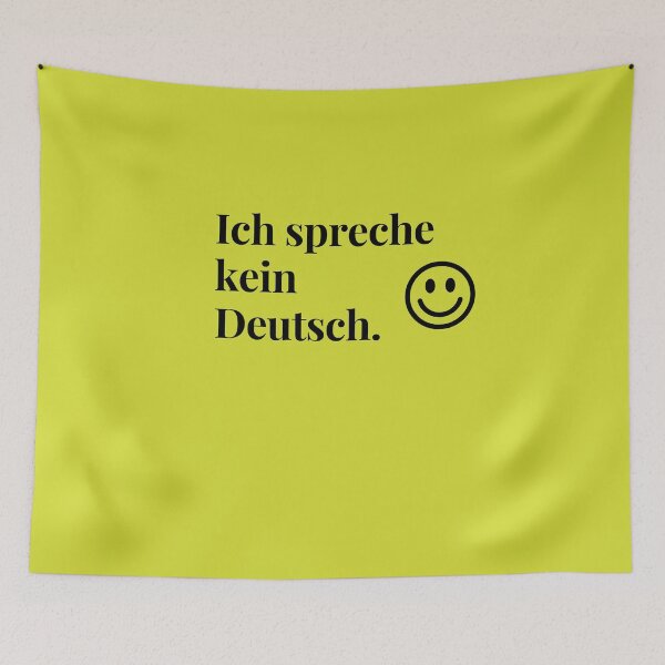 Item preview, Ich spreche kein Deutsch (I don't speak German with smiley face designed and sold by teesonwheels.