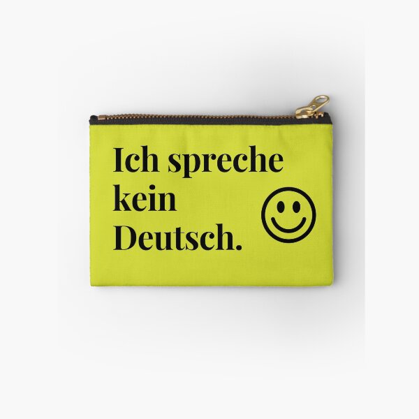 Aperçu de l'œuvre Ich spreche kein Deutsch (je ne parle pas allemand avec un visage souriant créée et vendue par teesonwheels.