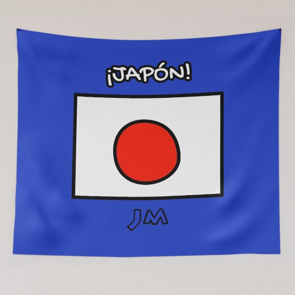 Item preview, Japan Flag Drawn Blue designed and sold by jesumedina.