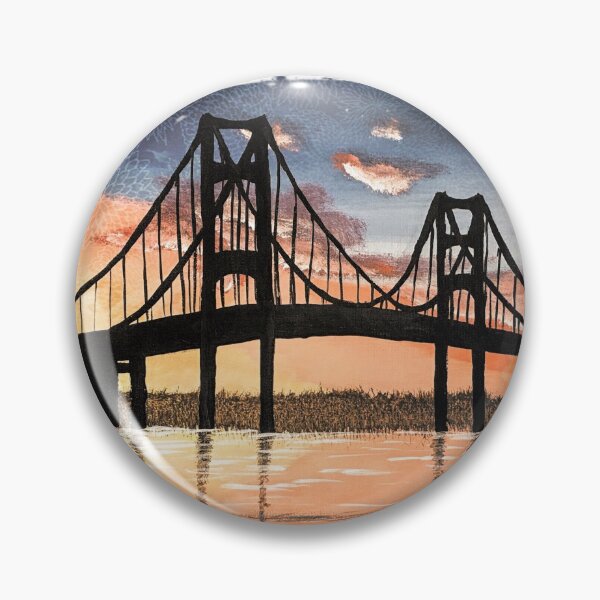 Item preview, Mackinac Bridge Distressed Effect designed and sold by SistersInArtN.