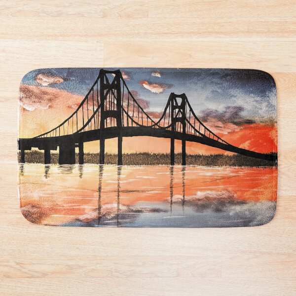 Item preview, Mackinac Bridge Distressed Effect designed and sold by SistersInArtN.