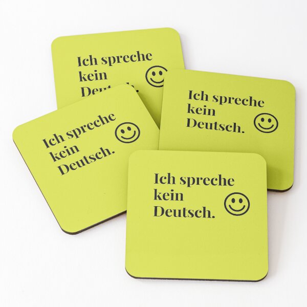 Item preview, Ich spreche kein Deutsch (I don't speak German with smiley face designed and sold by teesonwheels.