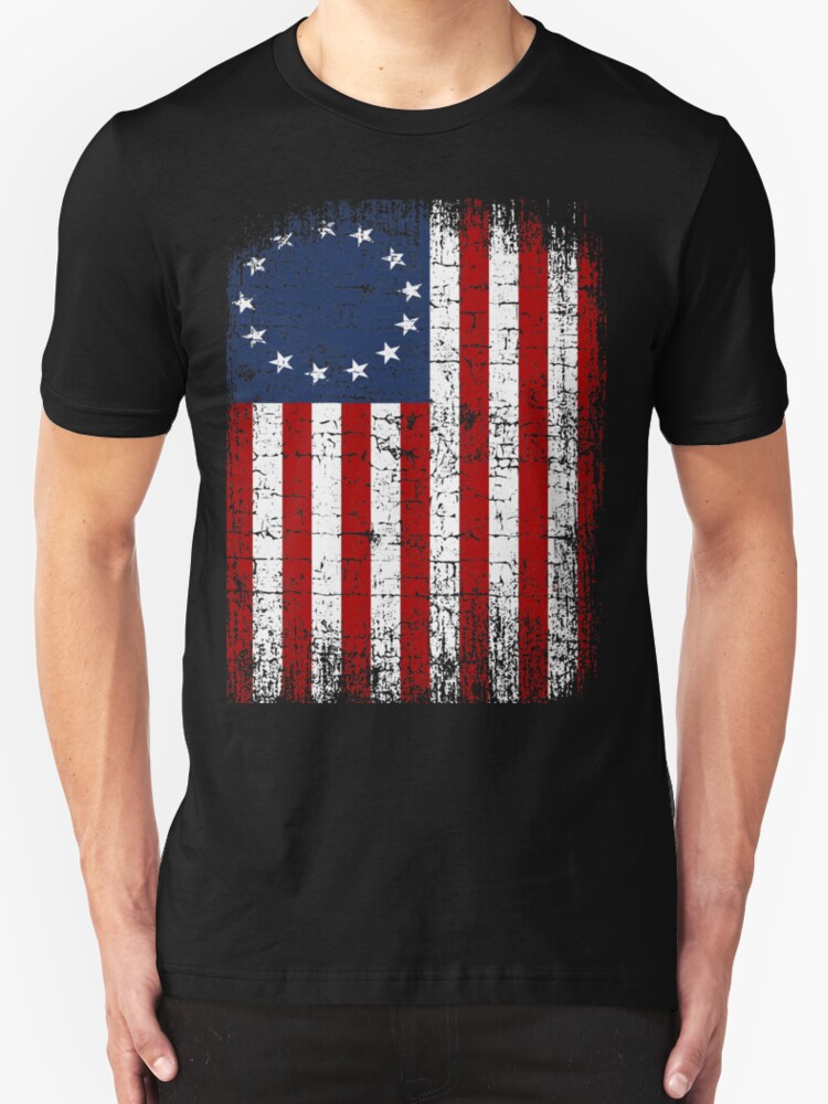 Usa 13 Star 1776 Flag T Shirts And Hoodies By Ethoswear Redbubble