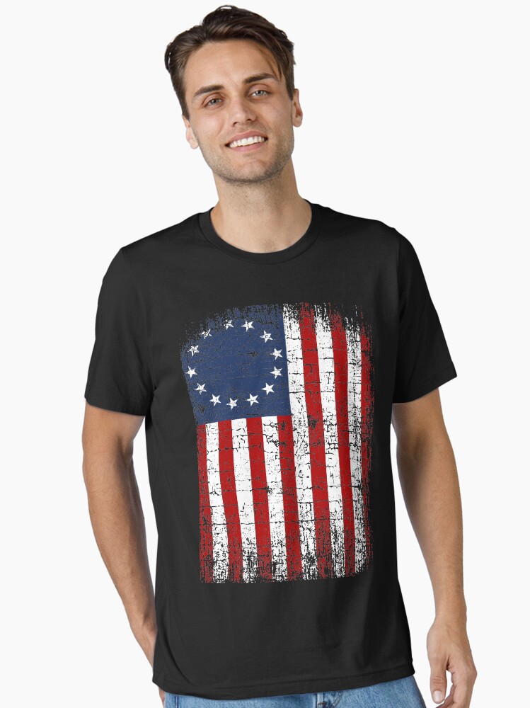 Thumbnail 1 of 7, Essential T-Shirt, USA 13 Star 1776 Flag designed and sold by EthosWear.
