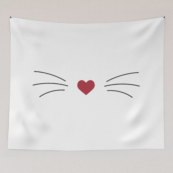 Item preview, cute cat with red nose designed and sold by UrahGo.