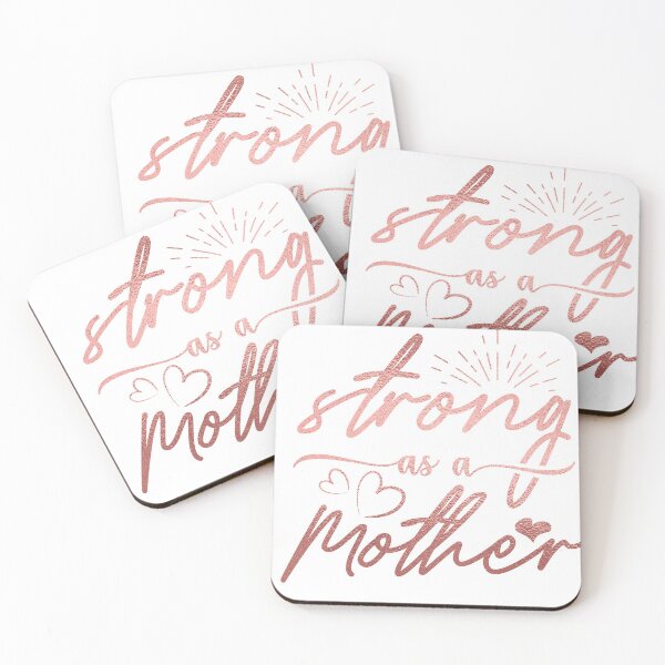 Item preview, Fuerte y resistente como una madre - Rose Gold designed and sold by Schuva.