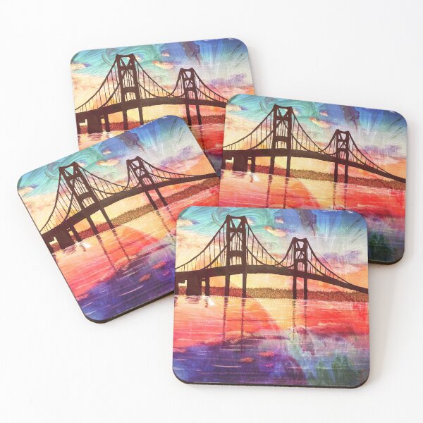Item preview, Mackinac Bridge Color Splash designed and sold by SistersInArtN.