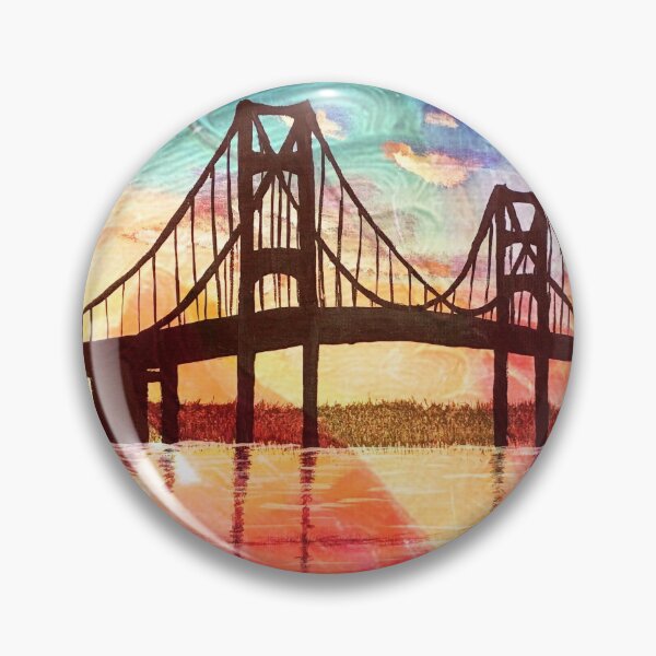 Item preview, Mackinac Bridge Color Splash designed and sold by SistersInArtN.