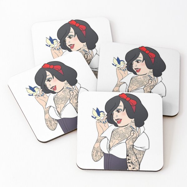 Item preview, Snow White, alternative princess with tattoos, hipster designed and sold by NatiiHerre.