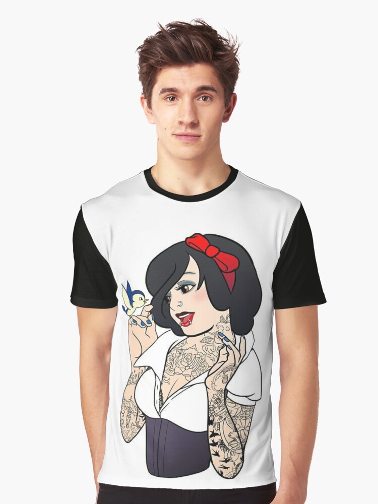 Rocker Snow White tattoo Disney Princess shirt