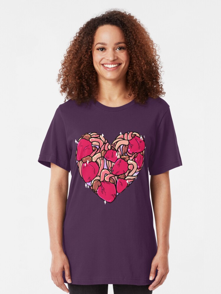 Alternate view of Heart of Hearts Slim Fit T-Shirt