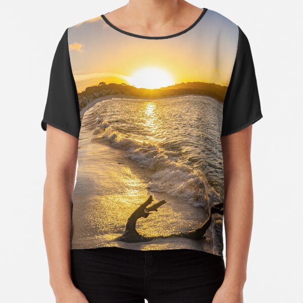 Beautiful Beach Sunset Australia Chiffon Top