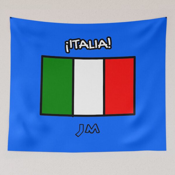 Item preview, Italy Flag Drawn Blue designed and sold by jesumedina.