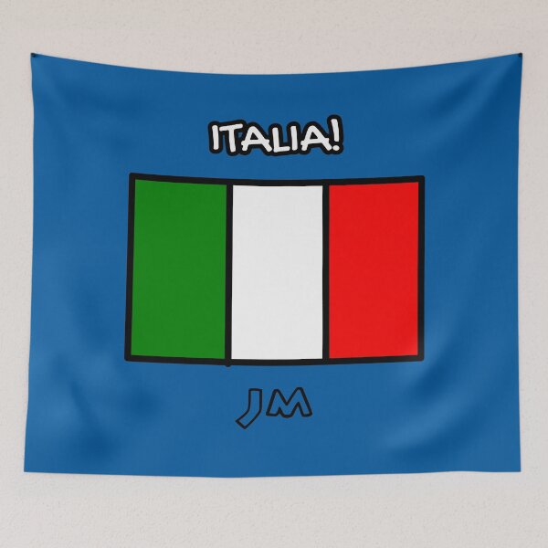 Item preview, Bandiera Italia disegnata blu designed and sold by jesumedina.