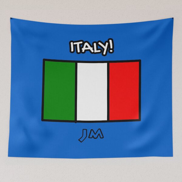Item preview, Italy Flag Drawn Blue designed and sold by jesumedina.
