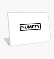 NUMPTY - The best word ever! Laptop Skin