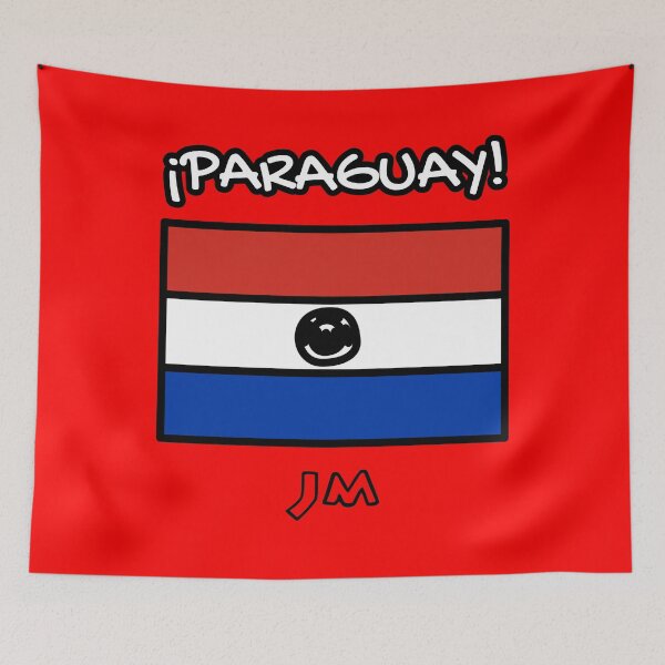 Item preview, Paraguay Flag Drawn Red designed and sold by jesumedina.