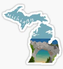 Michigan: Arch Rock Sticker