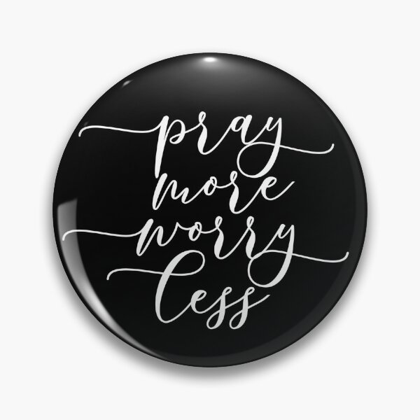 Item preview, Pray More Worry Less | Motivational Quote | White designed and sold by KarolinaPaz.