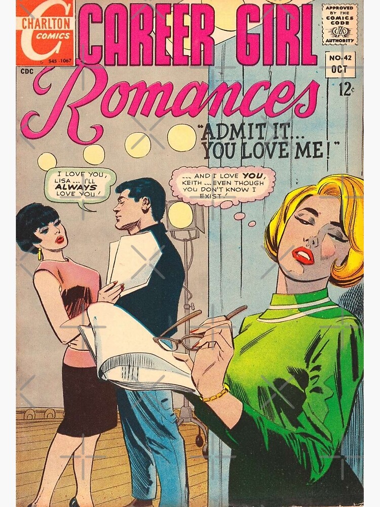 Vintage Romance Comic Book Cover Career Girl Romances Poster For Sale By Unhingedheather