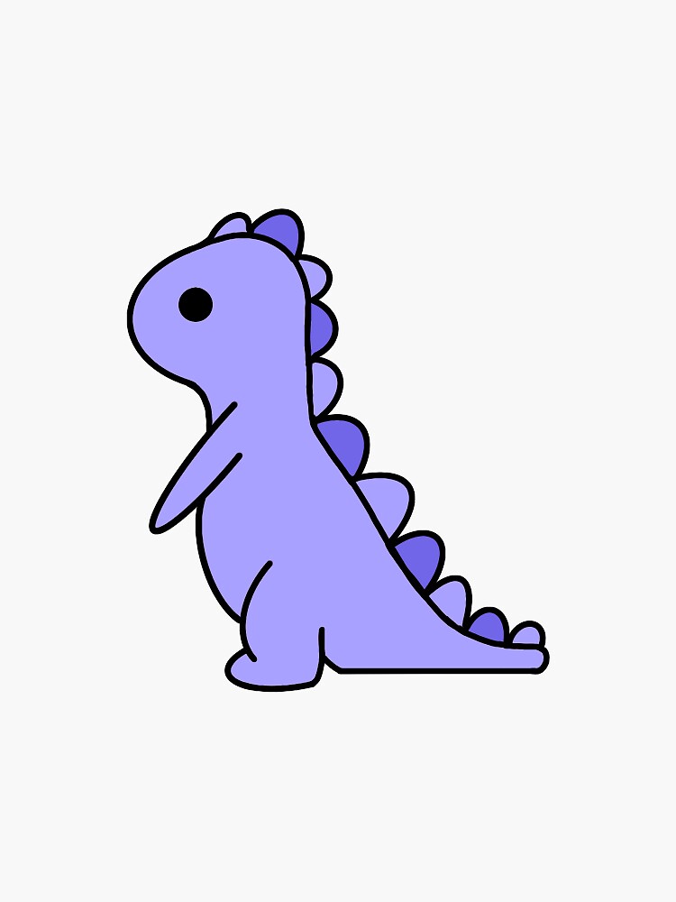 Discover Purple Dinosaur Sticker