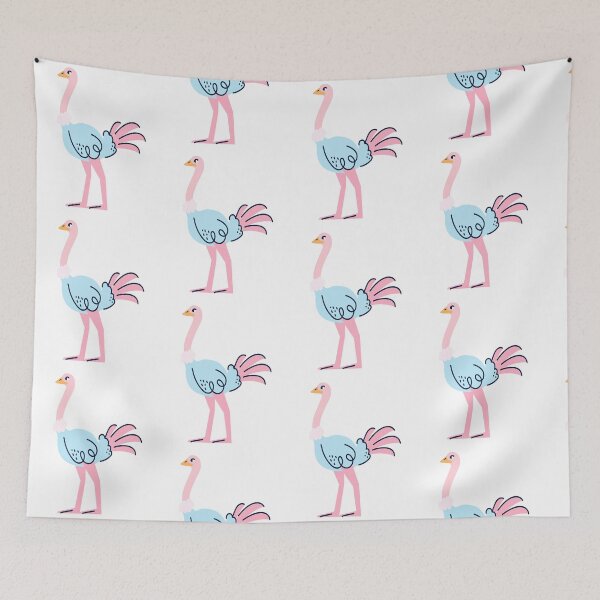 Item preview, Impressed pink ostrich designed and sold by Makicalgui.