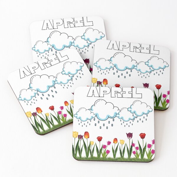 Item preview, April Showers Tulips designed and sold by Craftdrawer.