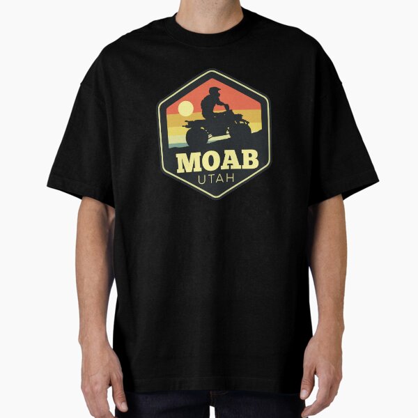 Item preview, Moab Vintage Sunset ATV Outdoor Retro Hexagon Design designed and sold by DetourShirts.