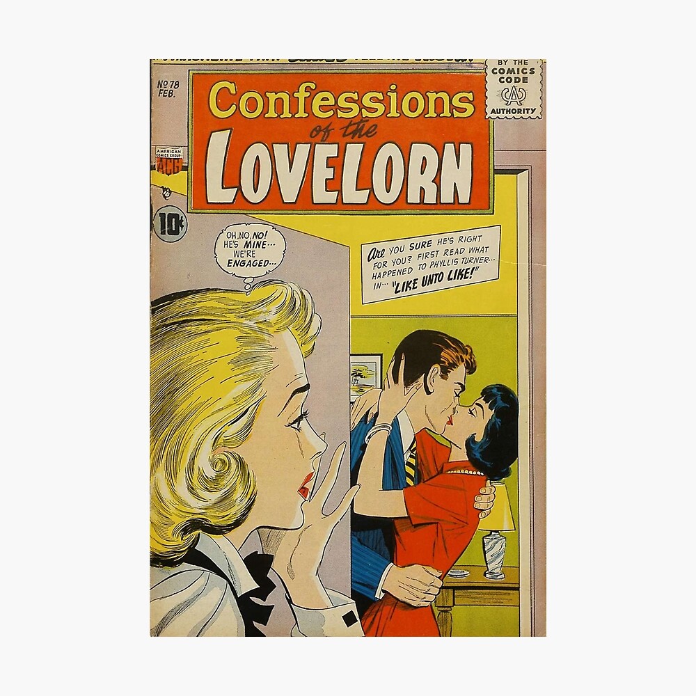 Vintage Romance Comic Book Cover - Career Girl Romances
