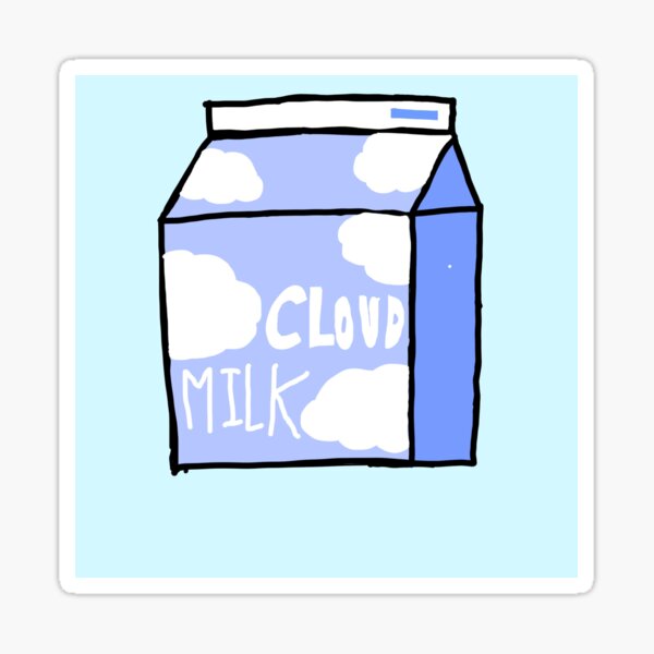 Cloud Milk Sticker