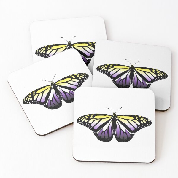 Item preview, Non-Binary Pride Butterfly designed and sold by brenda-lee.