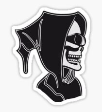 Death hooded sunglasses Sticker