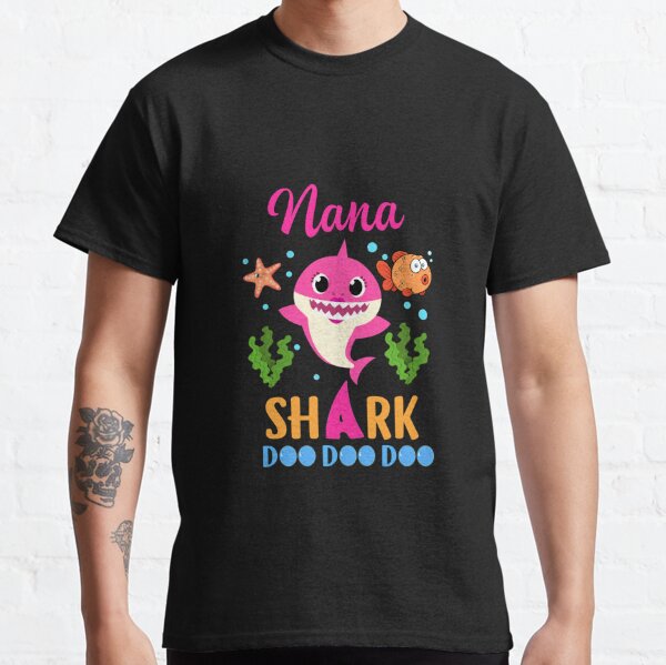 Grandma Shark Doo Doo Doo Baby Shark Nana Women T-Shirt