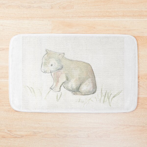 Item preview, Wombat watercolour sketch, cute little wombat for the nursery! designed and sold by RachaelCurryArt.