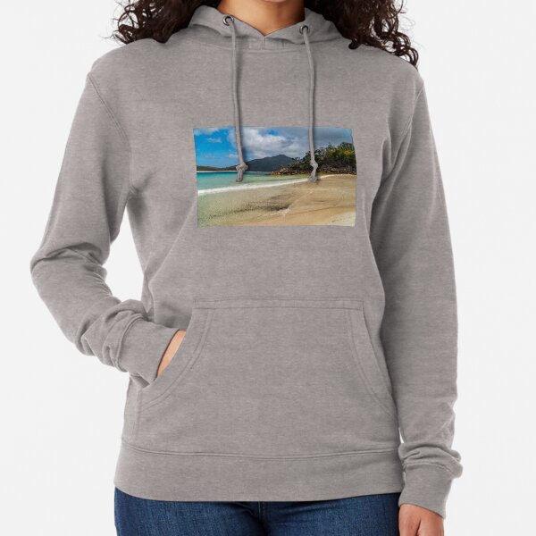 Wineglass Bay Beach, Tasmania Lightweight Hoodie
