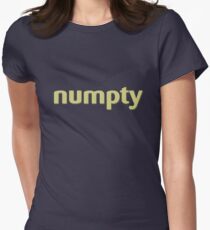 numpty shirt Women's Fitted T-Shirt