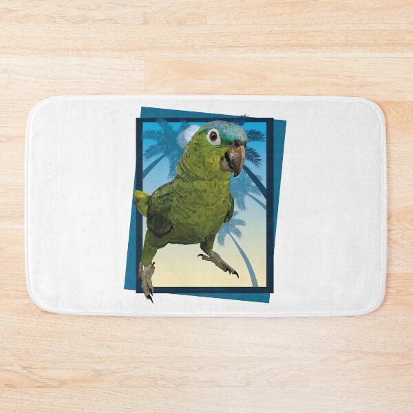 Item preview, blue-crowned parrot designed and sold by obscurite.