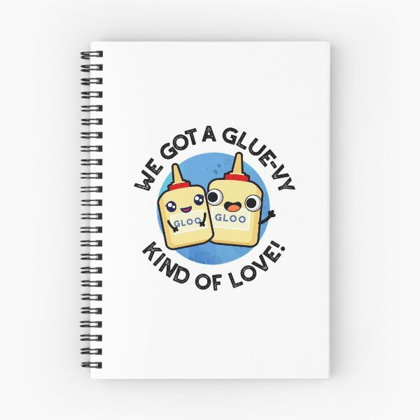 Item preview, We Got A Glue-vy Kind Of Love Funny Glue Puns  designed and sold by punnybone.