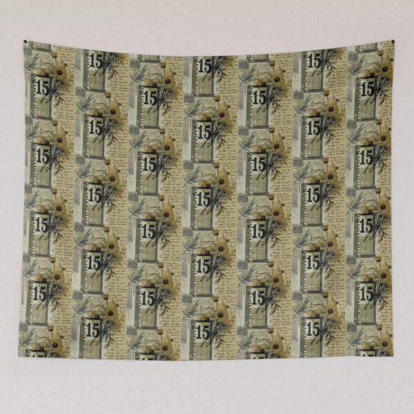 Item preview, Yellow Flowers Collage Art designed and sold by lindalooart.