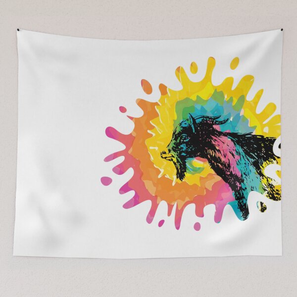 Item preview, Love Goats Rainbow Tye Dye Artsy designed and sold by gillys.
