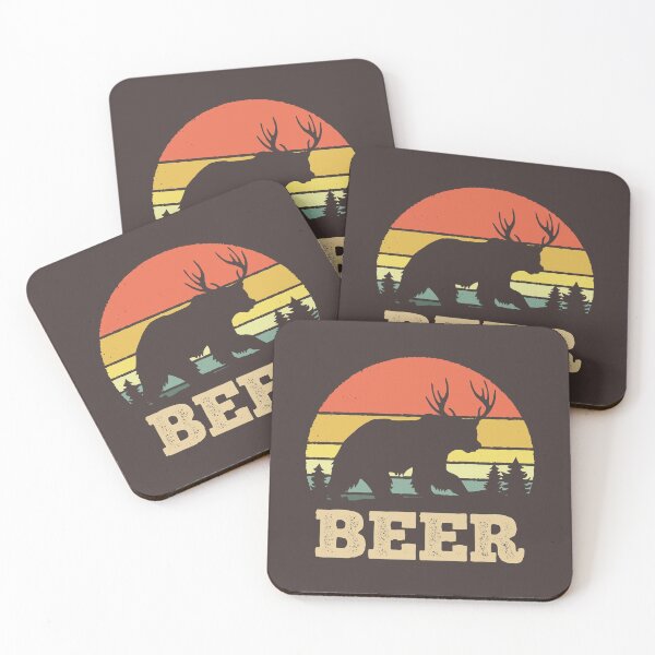 Item preview, Vintage Sunset Beer Bear Outdoors designed and sold by DetourShirts.