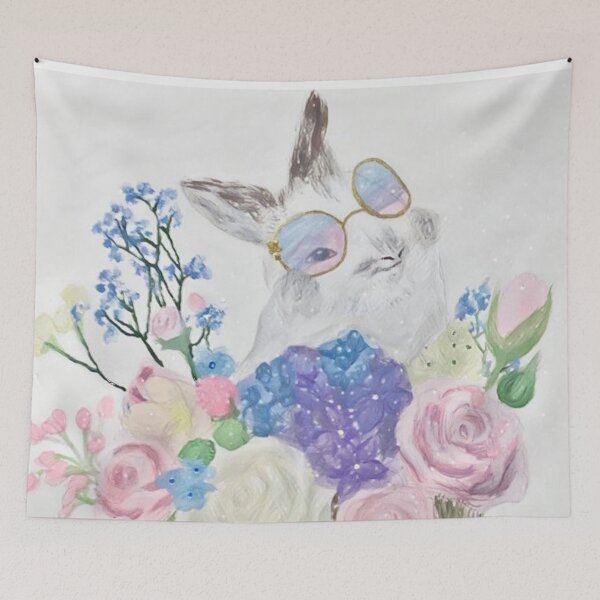 Item preview, Easter Bunny Flower Basket designed and sold by Joanna Nieves.