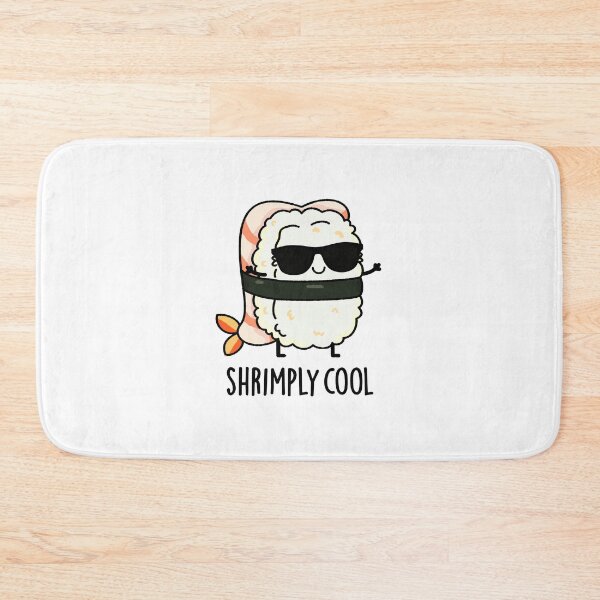 Item preview, Shrimply Cool Funny Shrimp Sushi Puns  designed and sold by punnybone.