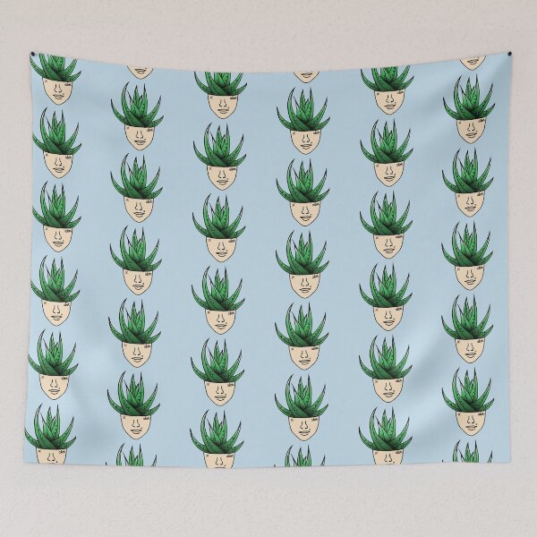 Item preview, Aloe Plant Person With Face Tattoos designed and sold by 10pmCreations.