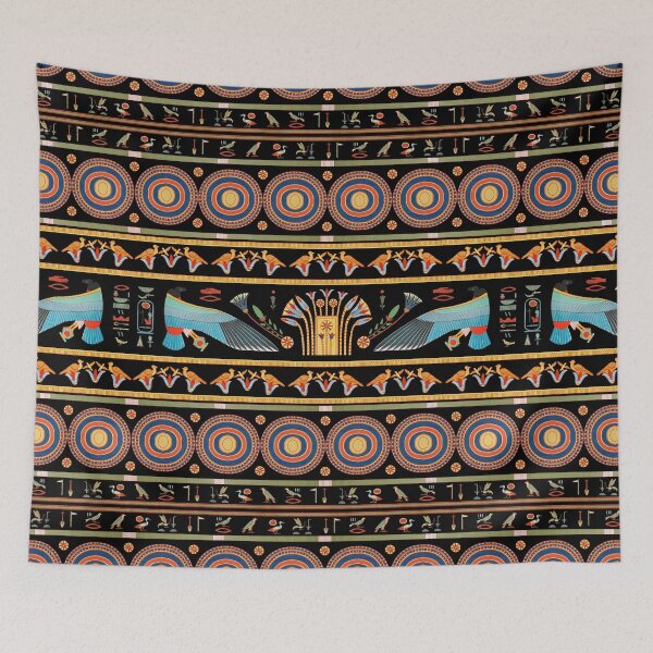 Item preview, Vintage ancient Egyptian pattern designed and sold by BorneowithLove.