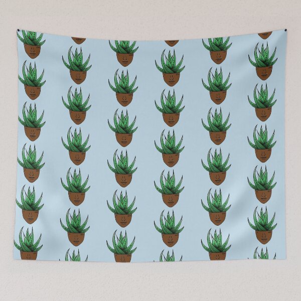 Item preview, Aloe Plant Person With Face Tattoos designed and sold by 10pmCreations.